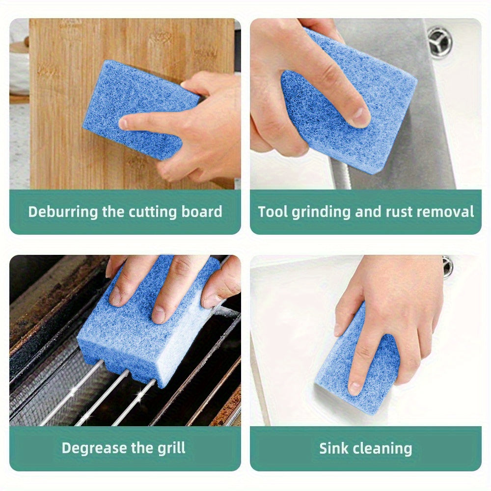 Bristle-Free Grill Cleaning Set with Six-Pack Selection, Listed 18-Inch Scraper Design and Non-Slip Grip for Gas, Charcoal Grill and Oven Rack Care