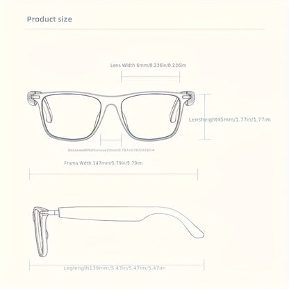 Audio Translation Glasses with Listed 160-Language Translation, GPT Chat, Music and Calls, Photochromic, Color-Changing and Anti-Blue Light Lens Options
