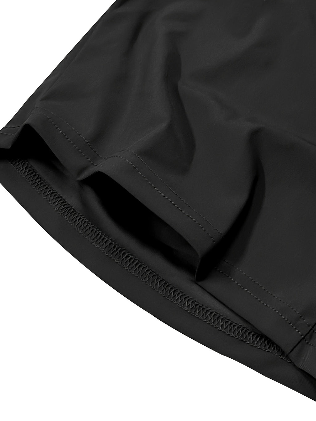 Men's Stretch Shorts with Drawstring Waist and Zippered Pockets, 85% Polyamide and 15% Elastane Fabric in Eight Color-Style Labels for Casual Summer Wear