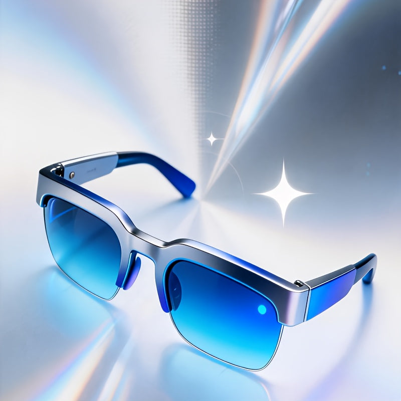 Hands-Free Translation Glasses with Listed AI Real-Time Language Translation, Audio System and Built-In Microphone for Travel Conversations and Office Use