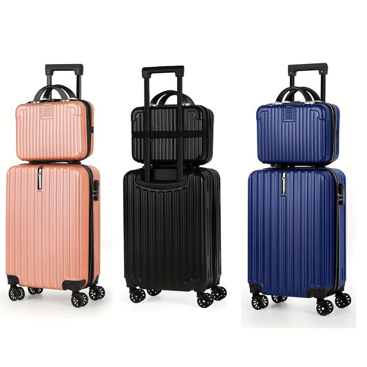 Wheeled Travel Suitcase and Luggage Set Options with Listed 20-Inch Case and Selected 14-Inch Handbag Configurations, Multiple Colors for Work Trips and Vacations