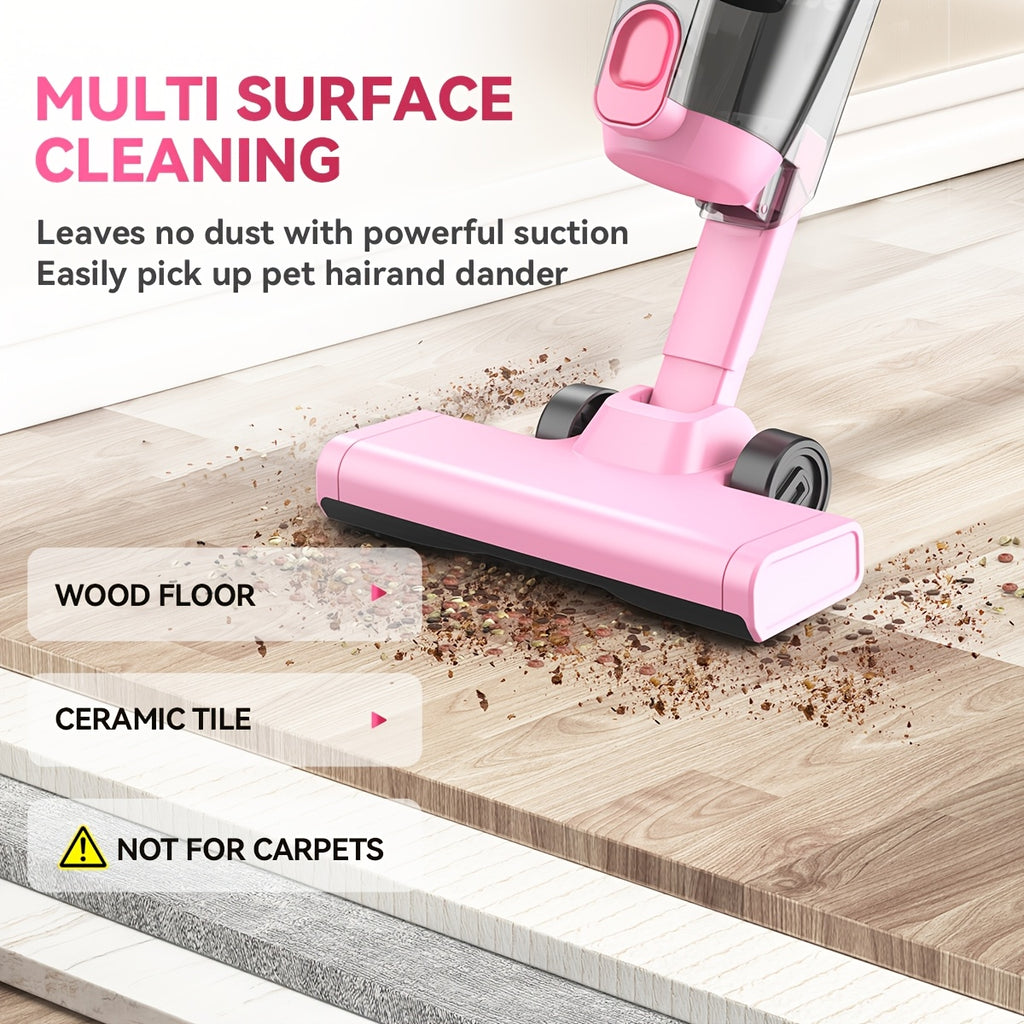 600W Bagless Stick Vacuum INSE with Listed 20kPa Suction and 18-Foot Cord, Handheld Cleaning Format in Seven Colors for Compatible Floors and Pet Hair Cleanup