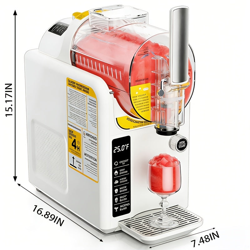 Slushie Machine and Ice Cream Maker by BAOTREE, 2-in-1 Frozen Drink Maker with 5 Presets, No Ice Needed and Self-Cleaning for Home Treats