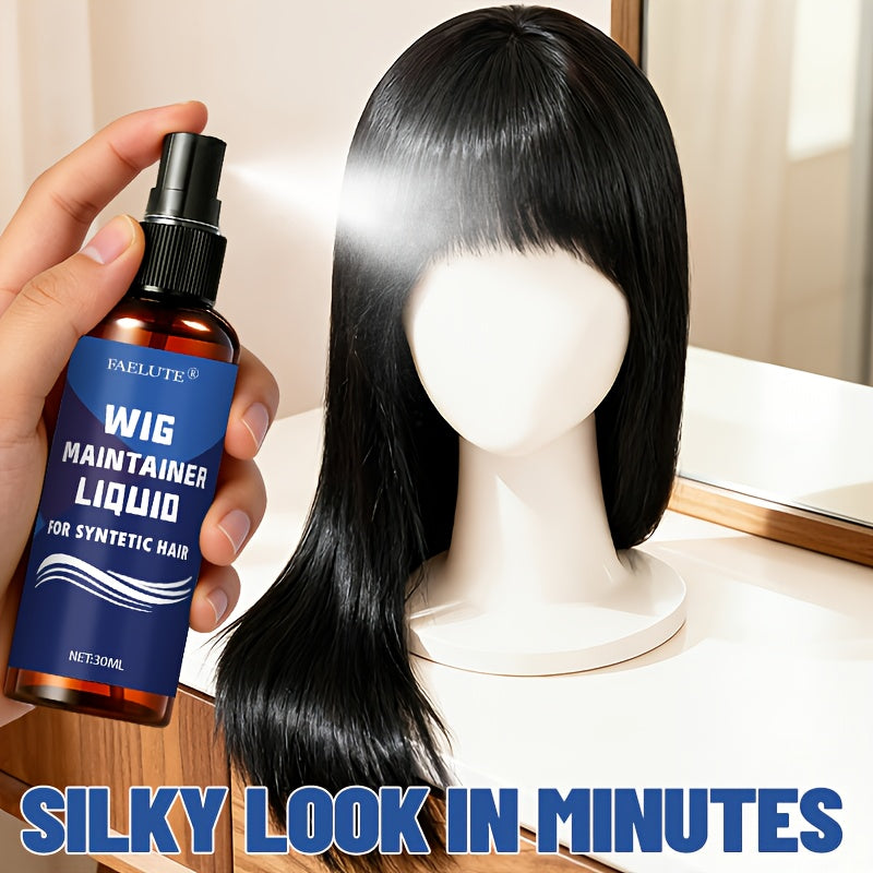 Wig Conditioning Mist Spray for Synthetic Wig Styling, Lightweight Detangling and Smoothing Care with Shine for Straight, Curly, Long and Short Looks