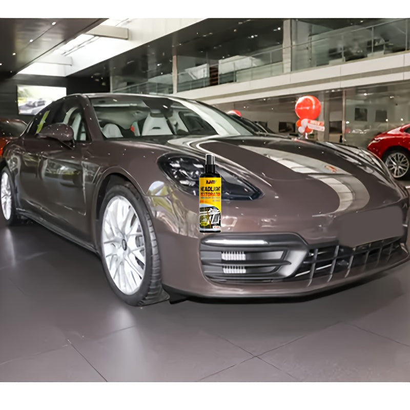 Headlight Restoration Polish Kit, Exterior Lens Appearance Care for Compatible Vehicles with Surface Yellowing and Oxidation Detailing References