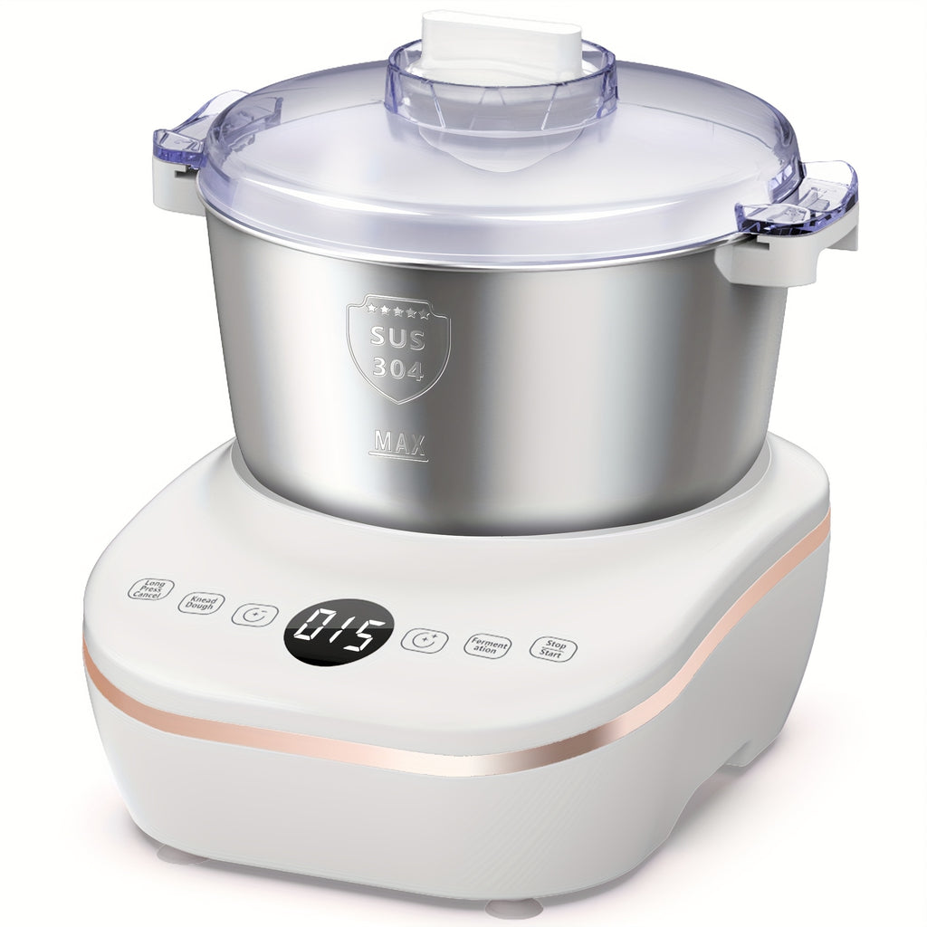 1.85gal(7.3QT)Electric Dough Mixer with Ferment Function, Bread Maker Machine, Dough Maker Machine with 304 Stainless Steel Bowl, Microcomputer Timing, Household Flour Kneading Machine for Pizza Bread, Christmas Gift