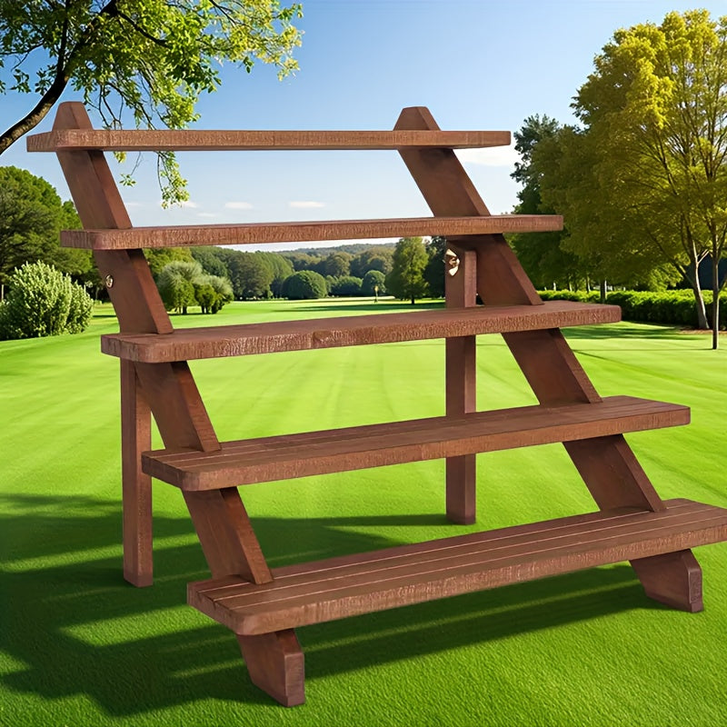 Wooden Display Stand with Vintage Styling, Three, Four or Five Tier Options for Jewelry, Packaged Desserts and Decorative Home or Retail Arrangements