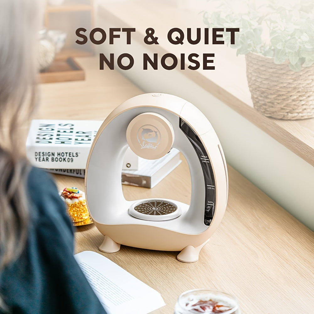 Pod and Ground Coffee Maker, 2-in-1 Single Serve Brewer with Coffee Filter and K-Cup Adapter, Listed 4-8 oz Cup Sizes in Pink, Champagne, Gray or Black