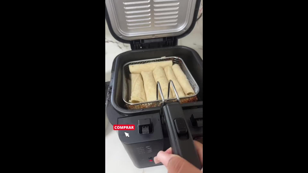 Basket-Equipped Countertop Deep Fryer by SUSTEAS with Adjustable Temperature and Nonstick Lining, 1.5L, 2.5L, 3L, 5L or 6L Options for Home Cooking