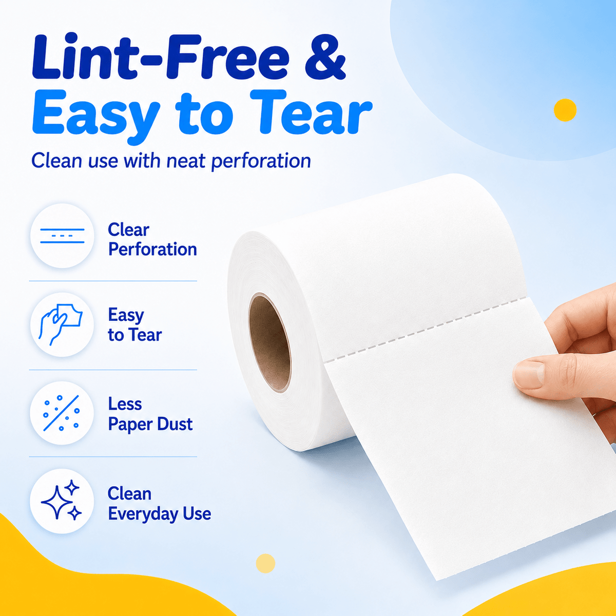 4-Ply Toilet Paper by Spring Touch, Individually Wrapped Unscented Bathroom Tissue Made with 100% Virgin Wood Pulp in 10, 20, 30 or 60 Roll Packs