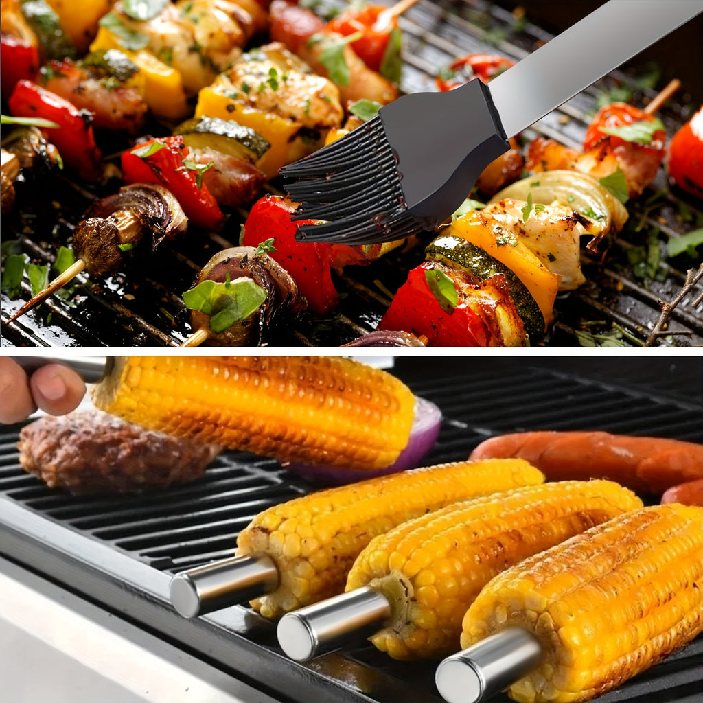 BBQ Tool Set, 15-Piece or 24-Piece Grill Accessories Kit for Backyard Barbecues, Camping Meals and Kitchen Cooking, Father's Day Gift for Grill Lovers