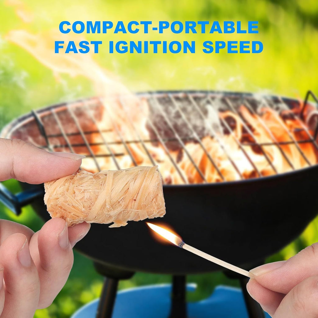 Outdoor Fire Starters, Model 100 Firelighters for Compatible Wood and Charcoal Fires, Camping Cookouts, BBQ Grills and Permitted Fire Pit Gatherings
