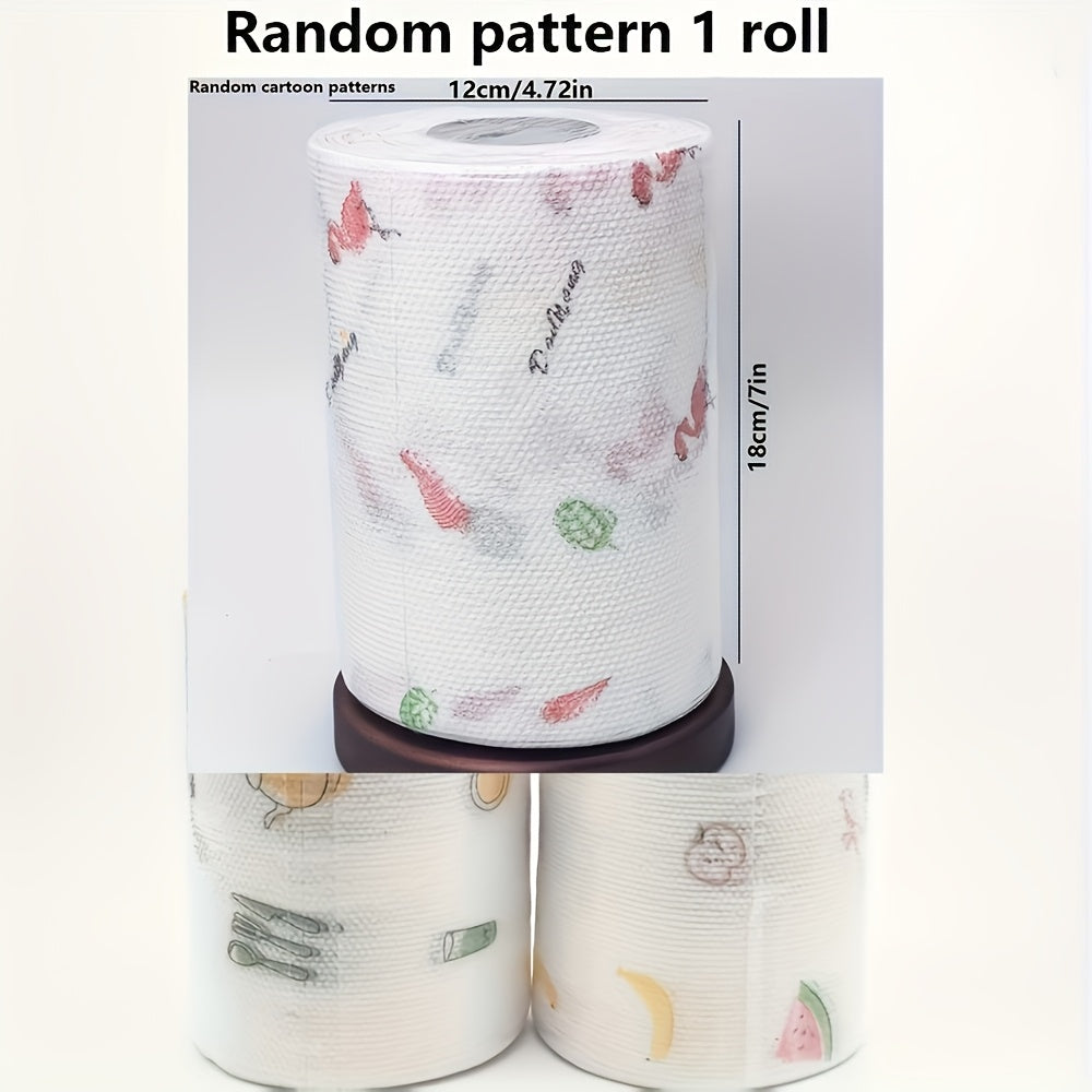 Kitchen Paper Towels, 800-Sheet Single Roll for Wet and Dry Household Wiping, Disposable Cleaning Sheets for Kitchen, Living Room and Party Cleanup