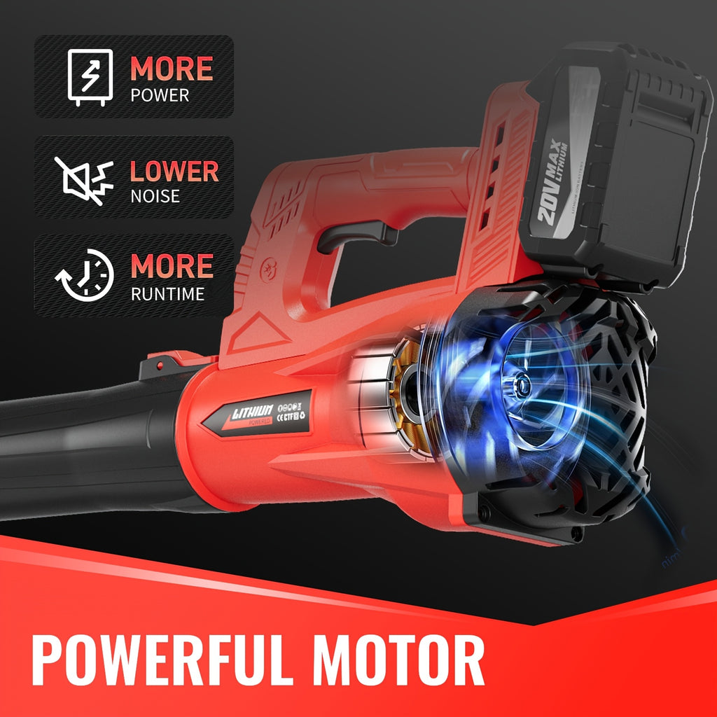 Mini Cordless Leaf Blower with One Listed 2000mAh Battery, Handheld Yard Cleanup Tool with Source 160MPH Claim and Charger Wording for Lawn and Patio Tasks