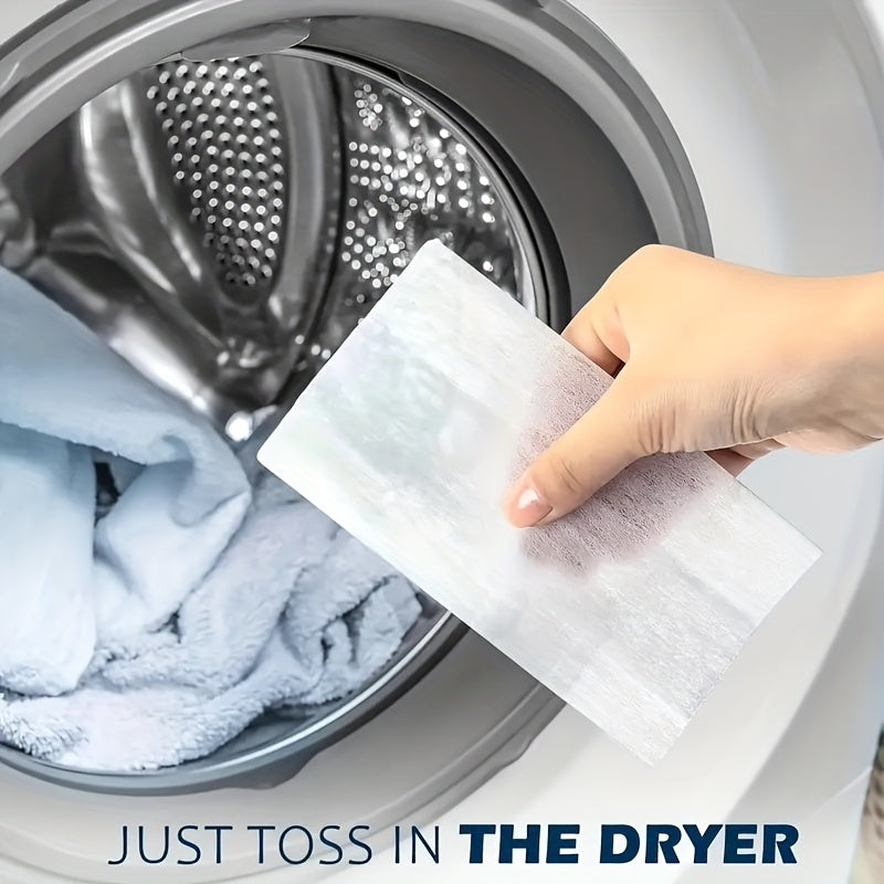Lavender Dryer Sheets in 40-Count Box, Scented Laundry Fabric Care Sheets for Compatible Clothes Drying Routines and Everyday Household Laundry Supplies