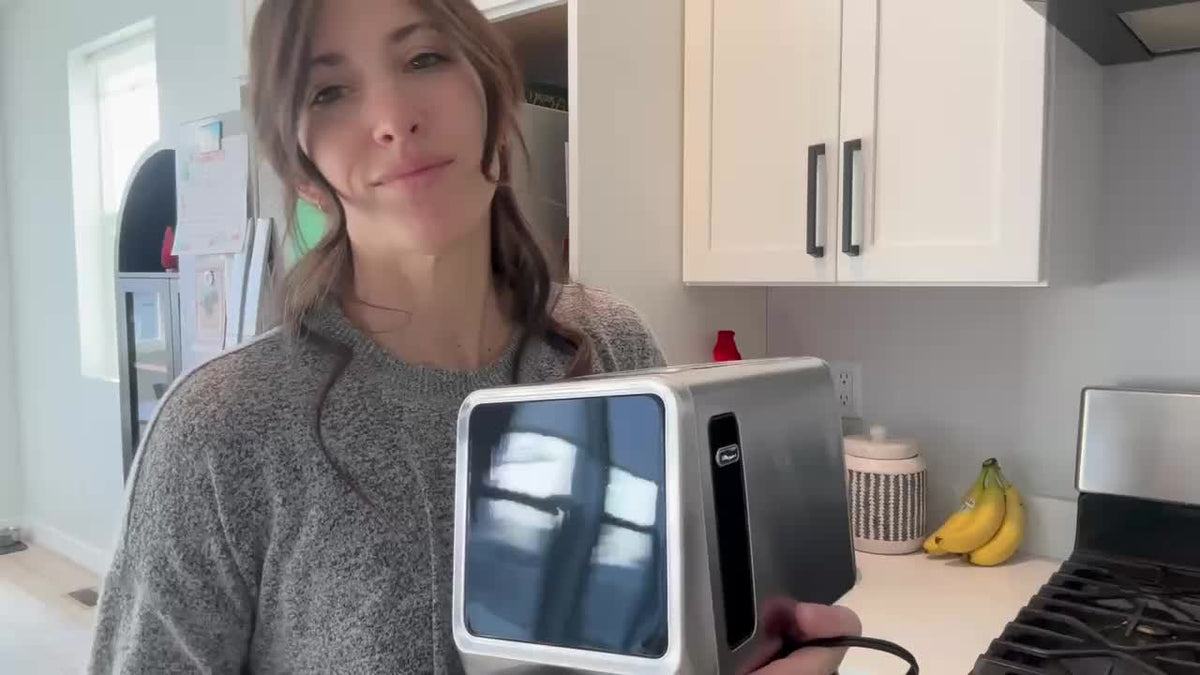 Digital Touchscreen Toaster, 2-Slice 900W Stainless Steel Model with 1.5-Inch Wide Slots, Memory Function, 5 Bread Types and 6 Shade Settings
