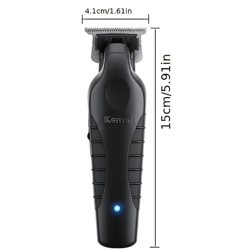 Hair Clipper KM-2299 Electric Grooming Tool with USB Connection for Hair Cutting, Detail Carving and Hairstyle Maintenance at Home or in Hair Salons