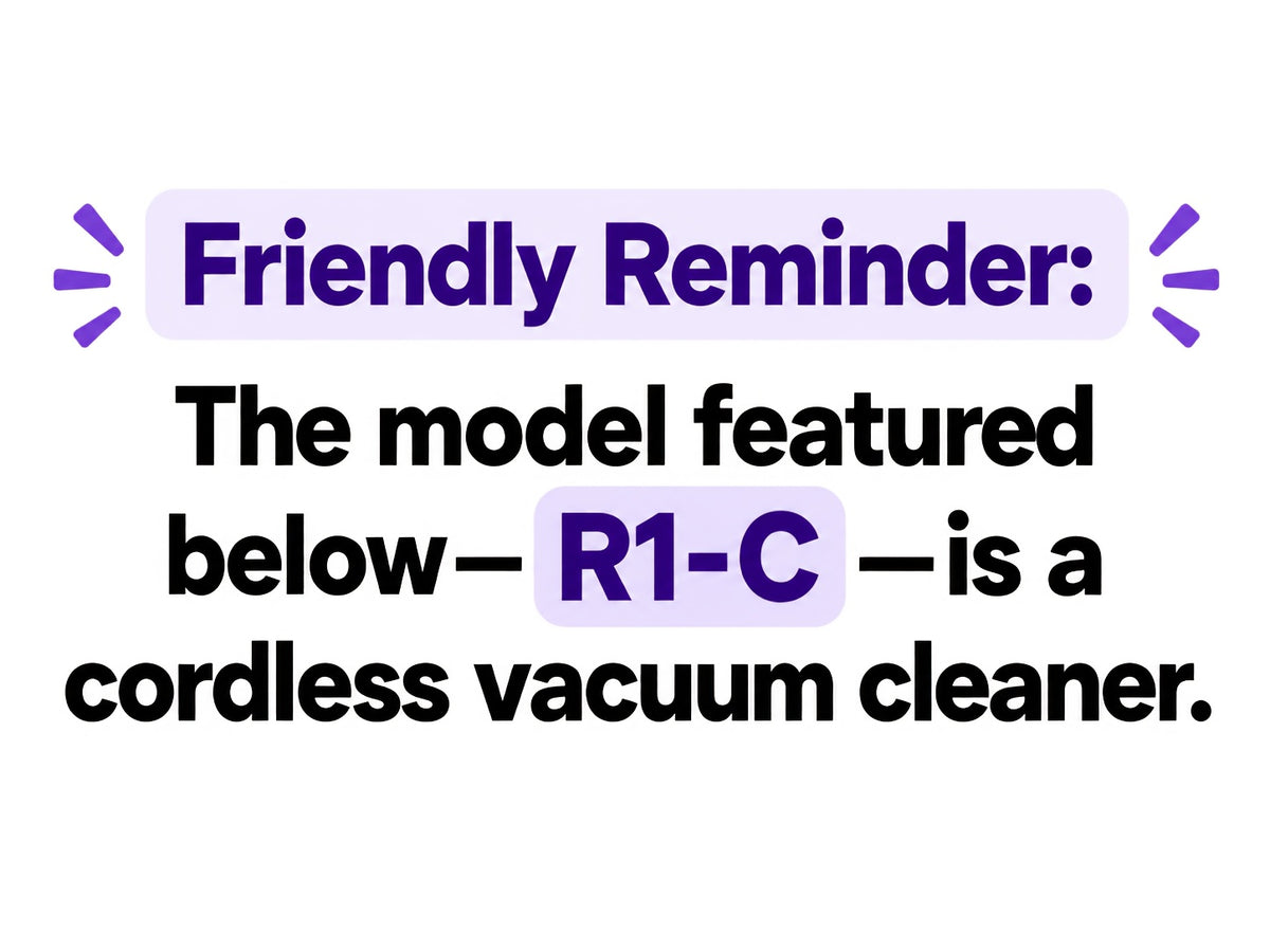 Detachable-Battery Cordless Vacuum Cleaner in Purple with Listed 46kPa Suction, Six-Stage Filtration and V-Shaped Brush Features for Home Floor and Pet Hair Cleanup
