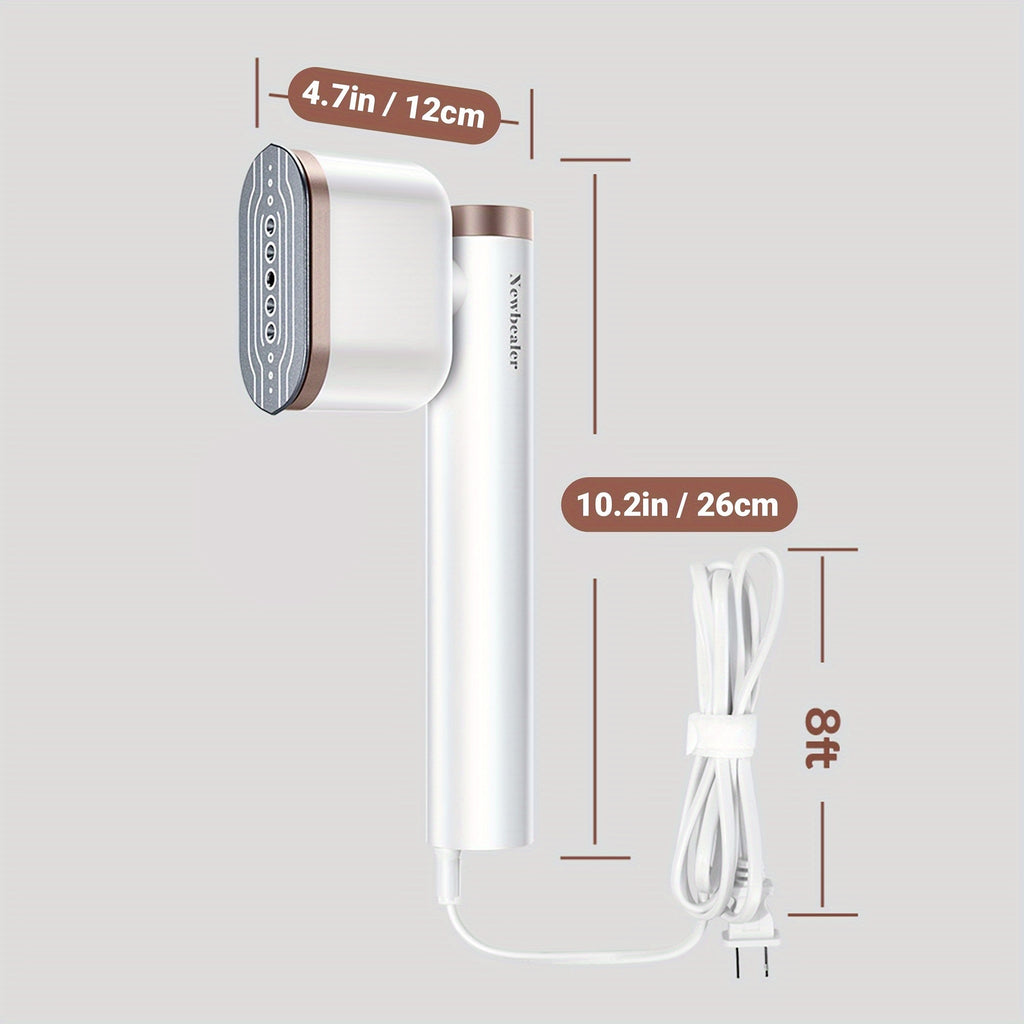 Two-Setting Garment Steamer, 1200W Handheld Clothes Steamer with Listed 15-Second Heat-Up in Royal Purple, Snow White or Mint Green for Home and Travel Fabric Care