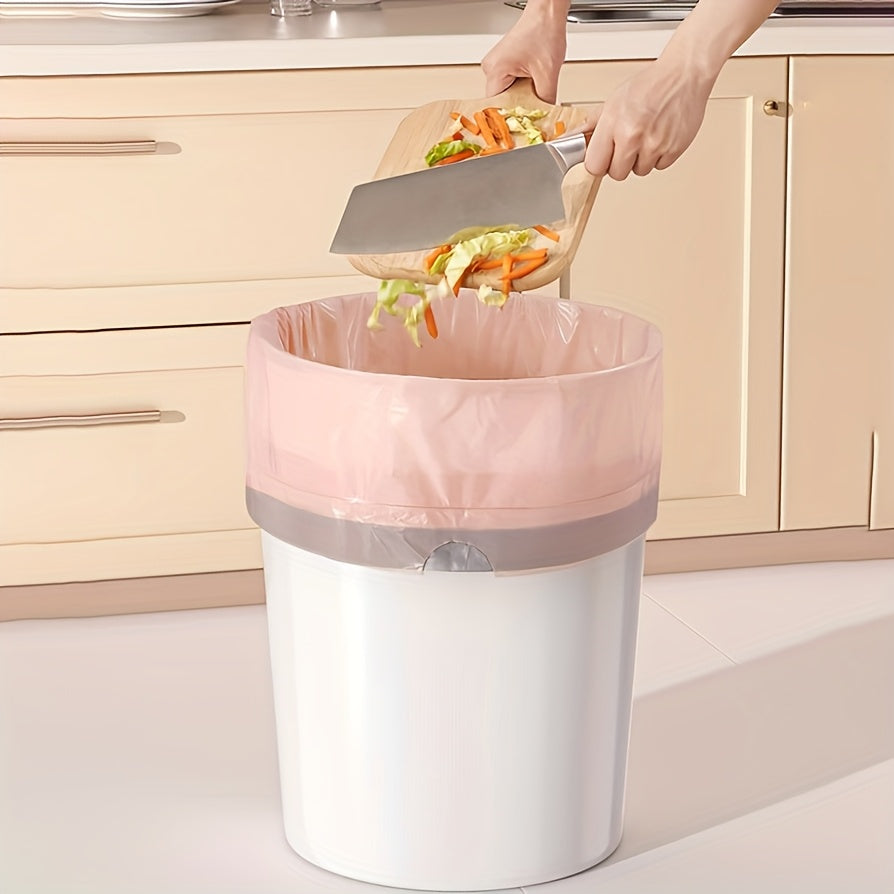 4 Gallon Drawstring Trash Bags, 96-Count Small Plastic Garbage Can Liners in White, Pink, Purple or Red for Bathroom, Bedroom and Office Wastebaskets