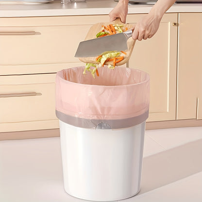 4 Gallon Drawstring Trash Bags, 98-Count Small Plastic Wastebasket Liners in White, Pink, Red or Purple for Bathroom, Bedroom and Office Cleanup