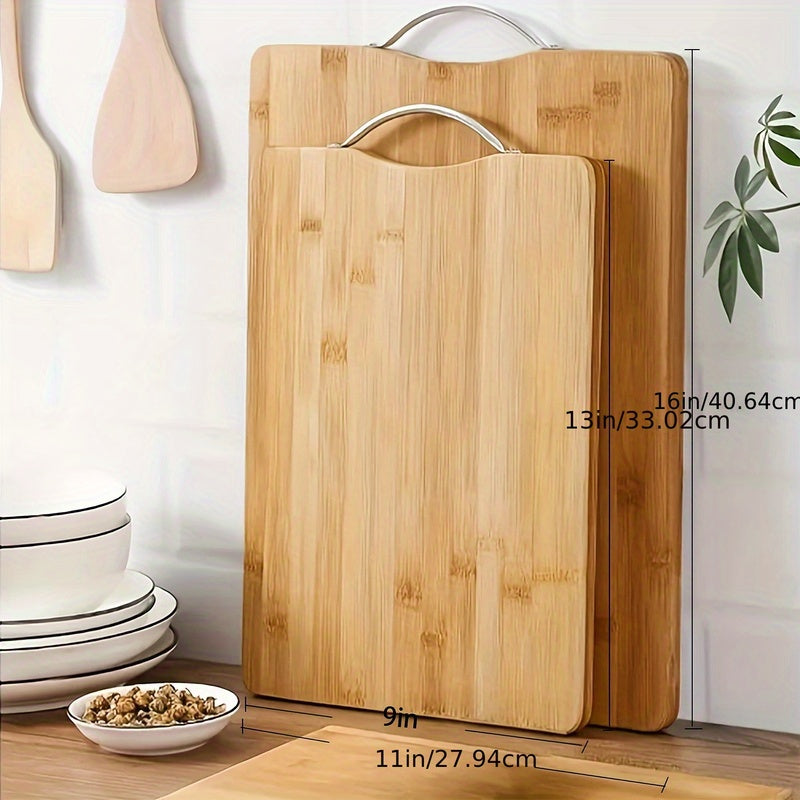 Bamboo Cutting Board for Home Kitchen Food Preparation, Smooth Surface with 8.66 x 12.6 or 11.02 x 15.75 Inch Size Options for Everyday Chopping and Cooking Tasks