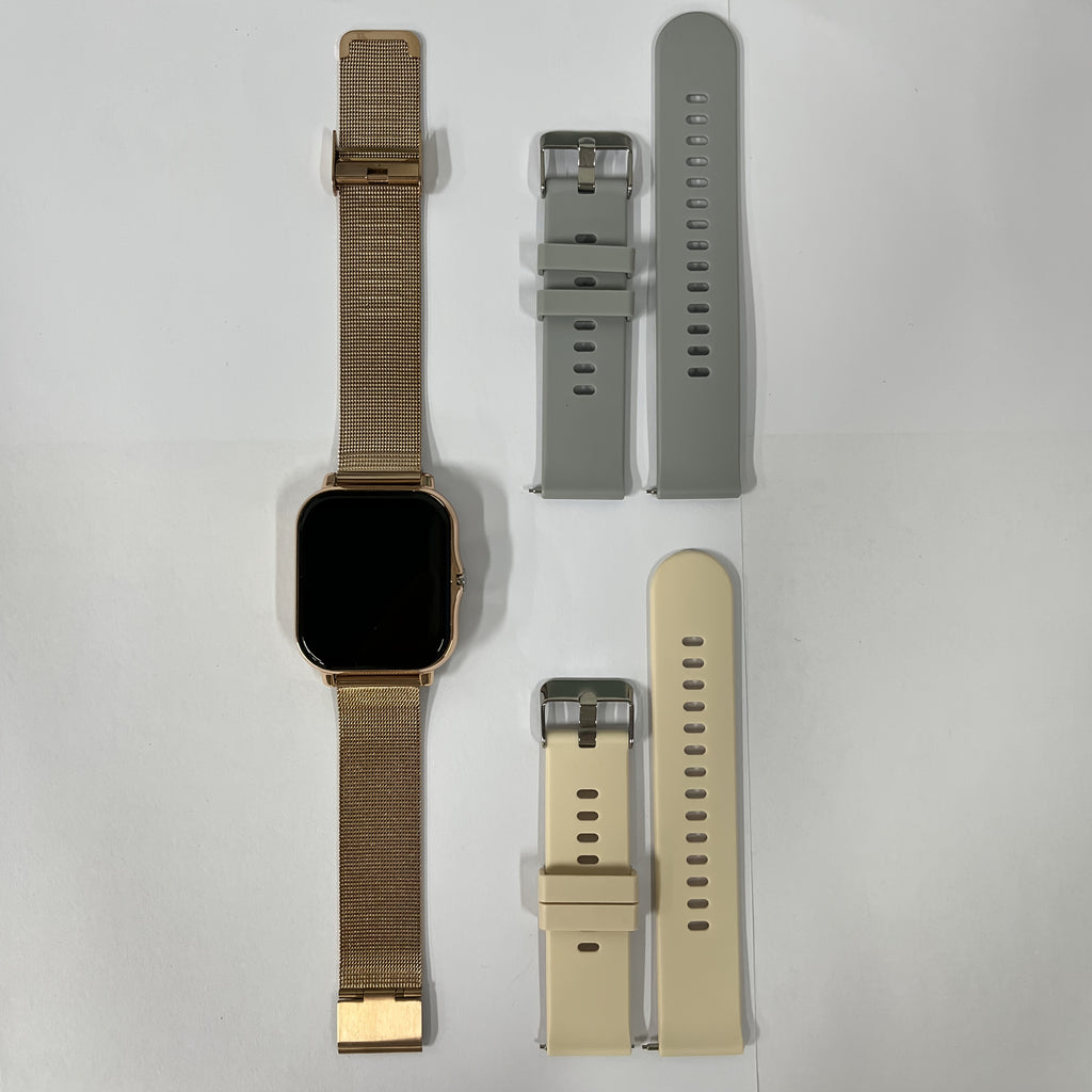 TFT Touchscreen Calling Smartwatch with Listed 1.83-Inch Display, 180mAh Battery, TPU and Steel Straps, Camera and Music Functions in Four Color Options