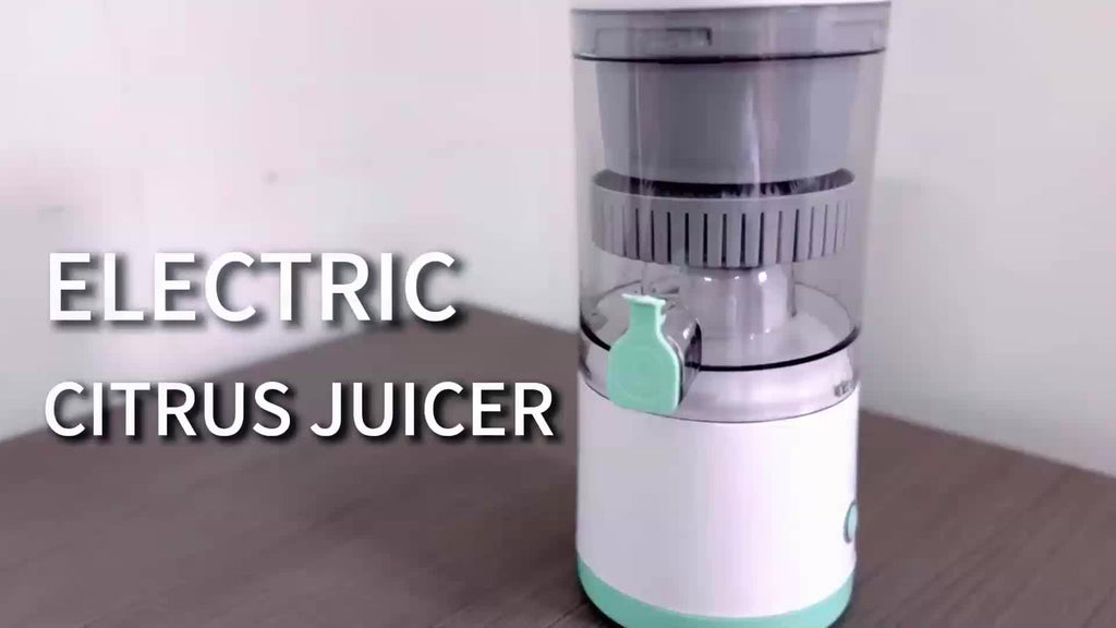 USB Rechargeable Electric Citrus Juicer, Portable Automatic Juicer for Oranges, Lemons, Grapefruits and Kiwi, Cordless Kitchen Gadget with 2 Cleaning Brushes for Fresh Juice at Home, Office and Travel