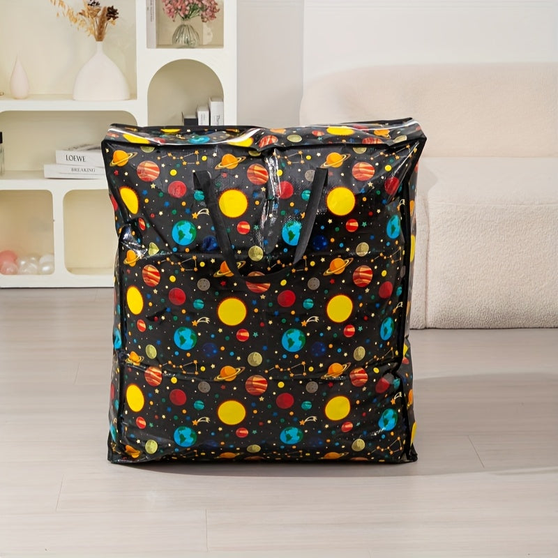Reusable Moving and Storage Bag with Zipper, Single Large-Size Organizer in Six Colors for Clothes, Bedding, Closet Sorting and Seasonal Holiday Decorations