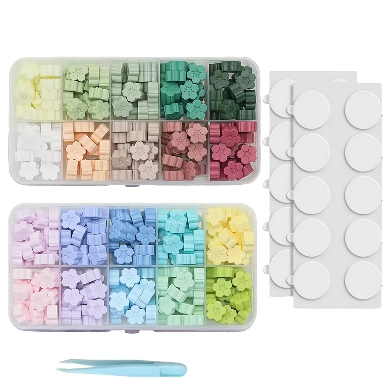 Sealing Wax Beads with Storage Box, 400-Piece Multi-Color Craft Supply Reference for Letters, Envelopes, Wedding Invitations and Decorative Bottle Seals