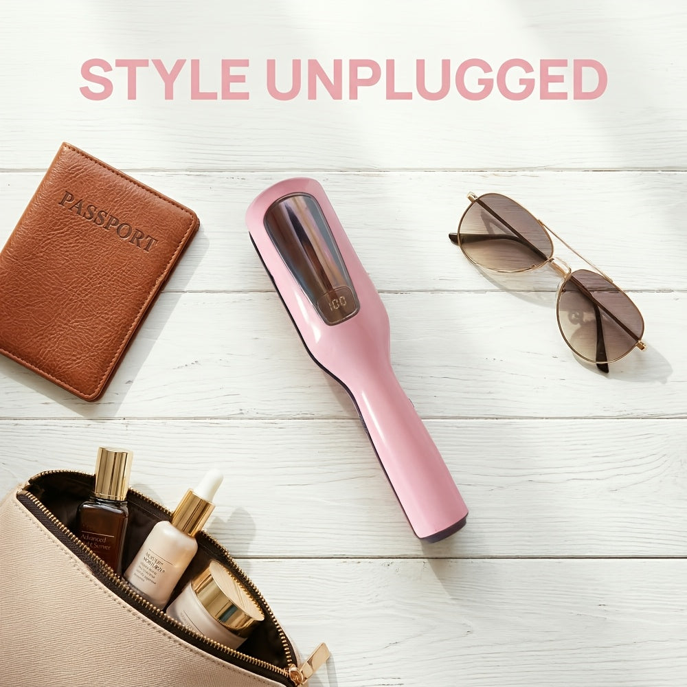 Cordless Split-End Hair Trimmer with Rechargeable Design, Hair-End Cutting Tool in PINK22 or pink33 Option Labels for Personal Grooming and Hair Care Routines
