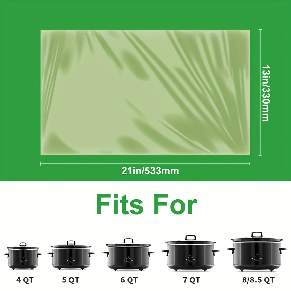 Disposable Slow Cooker Liners by XPENGKILL, Listed 13 x 21 Inch Plastic Bags in 10, 15 or 20 Count Packs for Compatible Round and Oval Cooking Inserts