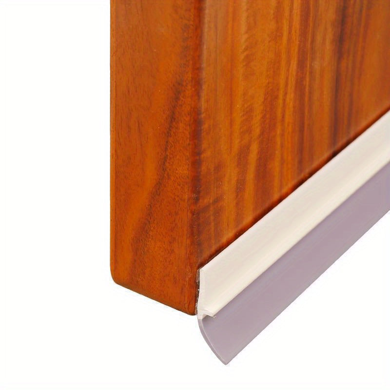 Self-Adhesive Door Bottom Seal for Glass and Wood Doors, Weatherstripping in Black, Grey, Brown or White with Single-Piece and Two-Piece Style Options