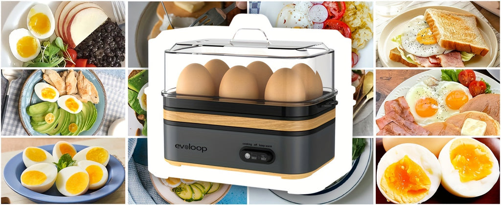 6-Egg Electric Egg Cooker, 400W 110V Breakfast Maker with BPA-Free Tritan Material for Hard-Boiled Eggs, Poached Eggs, Scrambled Eggs and Omelets