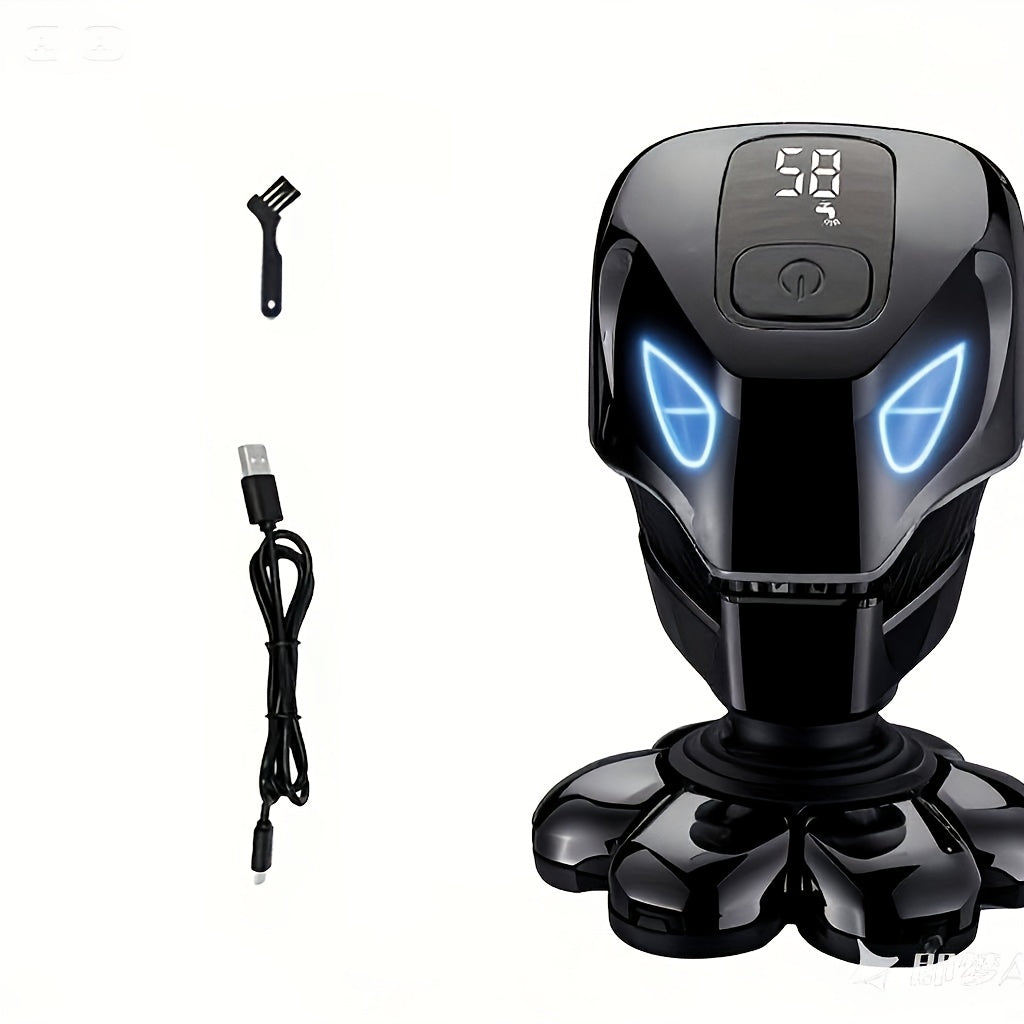 Men's Bald Head Shaver with Listed 7D Rotary Design and Rechargeable Operation, 5-in-1 Grooming Kit, Single-Function, Upgraded 2025 or A+ Options