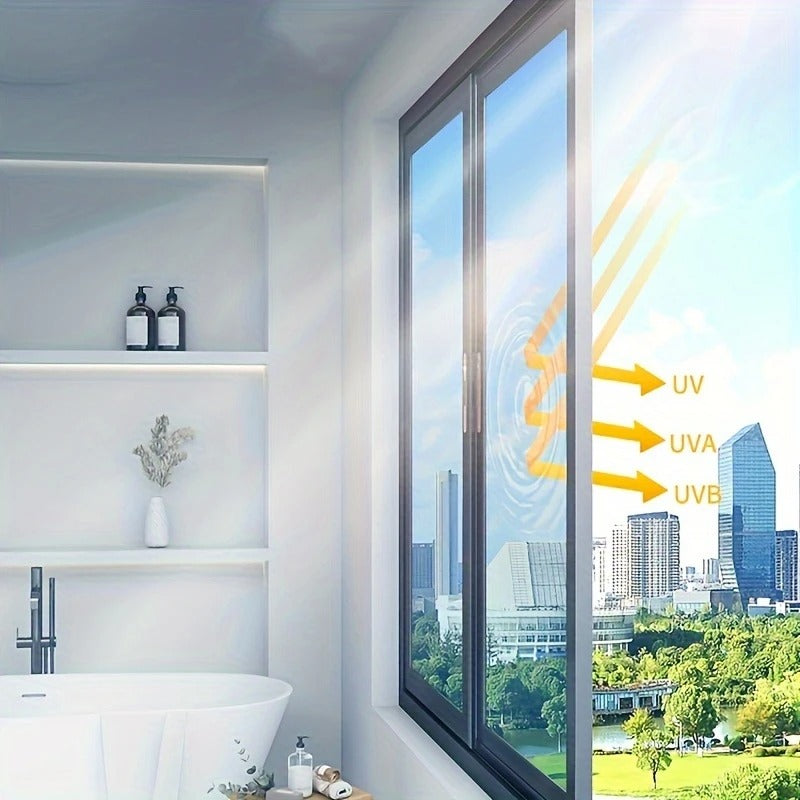 Black PET Car Window Tint Film with Six Percentage Model Labels, Listed 9.8-Foot by 20-Inch Roll with Scraper and Knife for Compatible Glass Projects