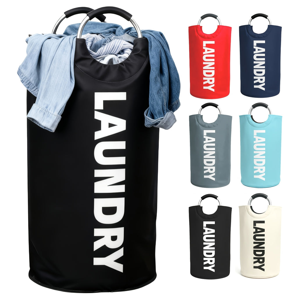 Collapsible Laundry Basket Bag, 25.1 gal Fabric Hamper with Color, Mesh Bag and Handle Style Options for Bedroom, Bathroom and College Dorm Storage