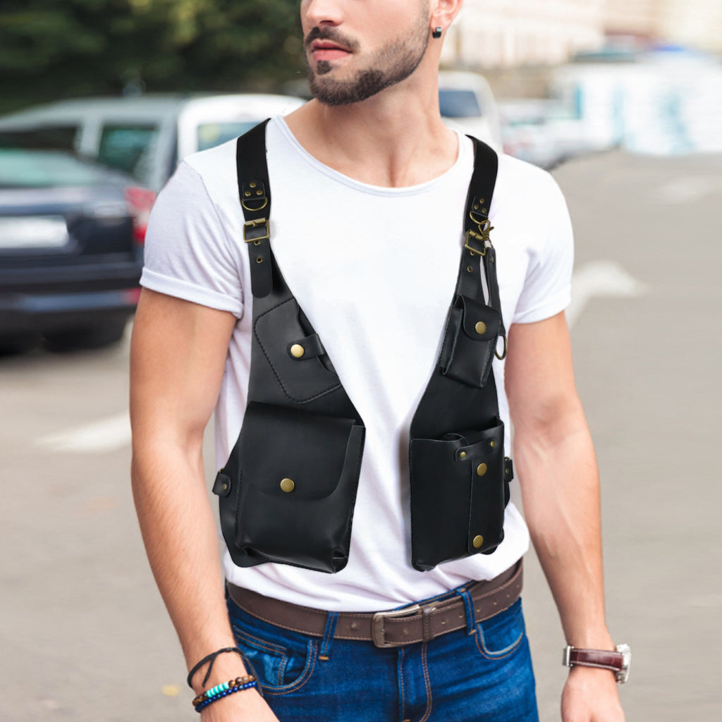 Retro PU Phone Crossbody Bag for Men and Women, Everyday Shoulder Bag in Red, Black, Coffee, Camel or Dark Camel for Casual Outfits and Weekend Outings