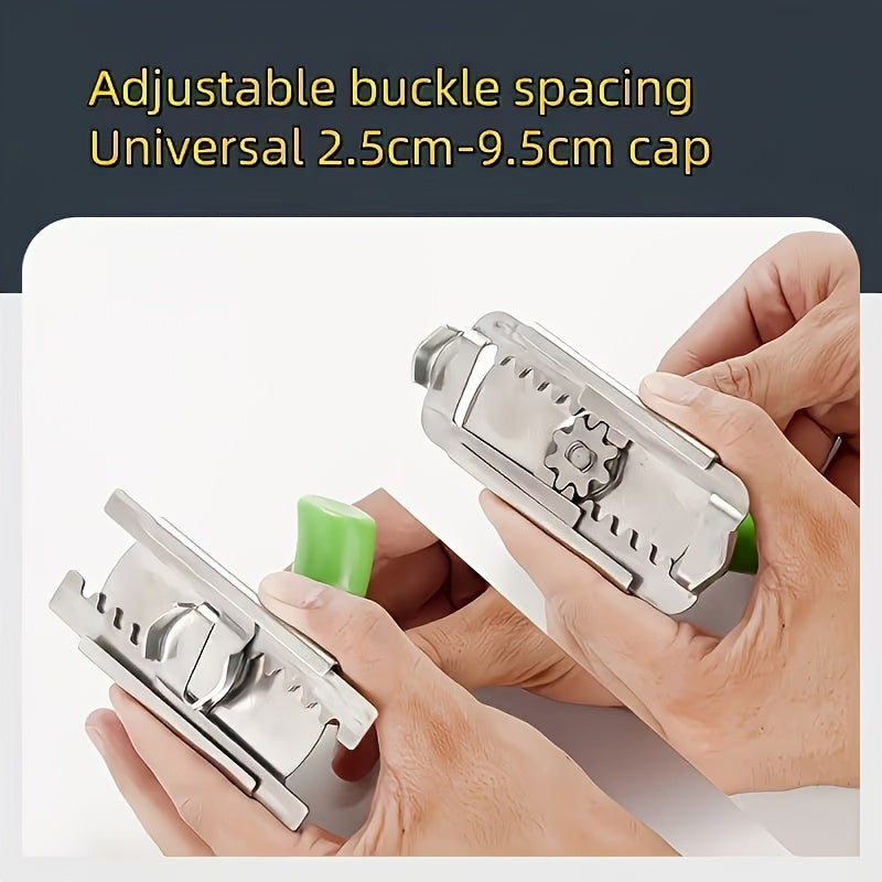 Jar Lid Gripper and Cap Remover, Single Kitchen Opening Accessory with Listed Non-Slip Design for Compatible Container Lids and Everyday Meal Preparation