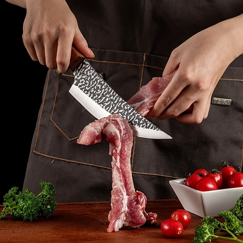 Hammered Boning Knife for Home Cooking, Forged Kitchen Cutlery with Listed 6-Inch Option for Meat Preparation and Practical Cook Gift Ideas