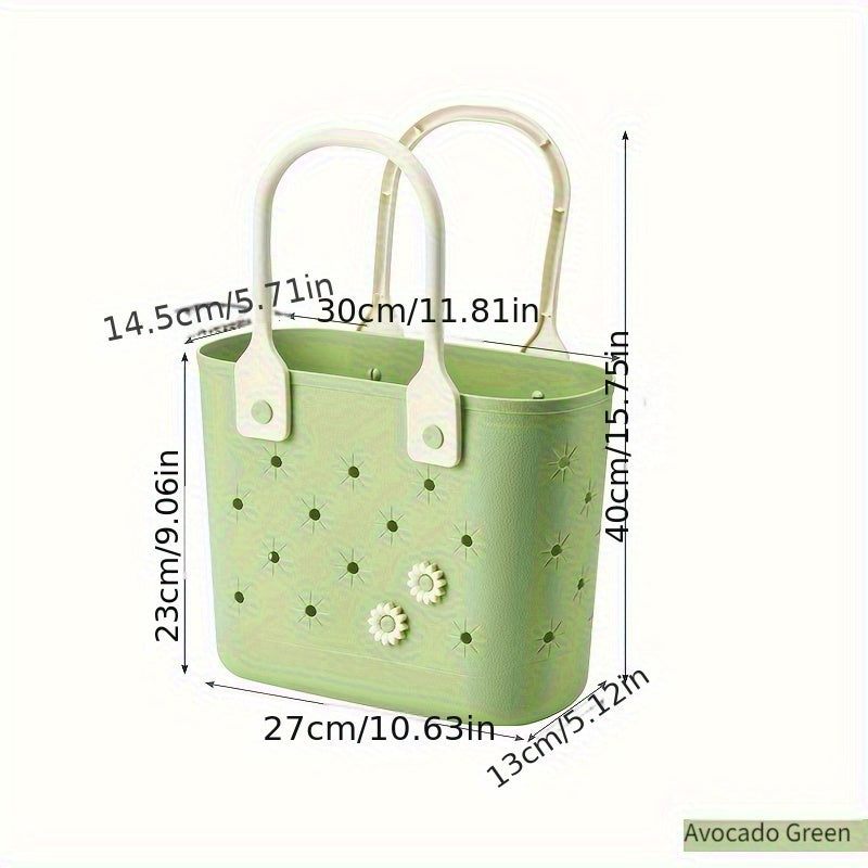Portable Shower Caddy Basket with Handles and Listed Drainable Mesh Design, Three Color Options for Toiletry Organization, Beach Trips and Vacation Packing