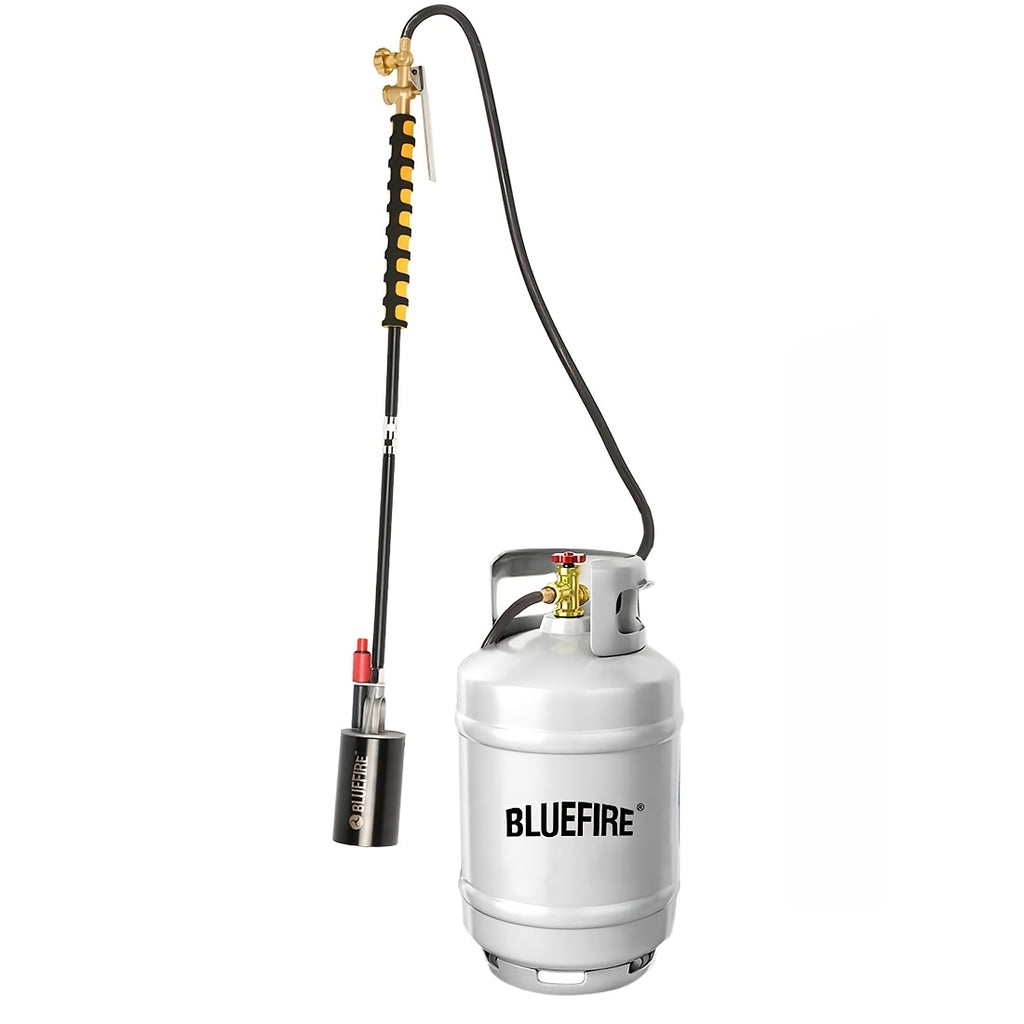 Propane Weed Torch Kit with Tank-Connected Outdoor Burner Model Options, BF-1711, Koman-Q0001 and HD Series for Experienced Adult Yard Maintenance