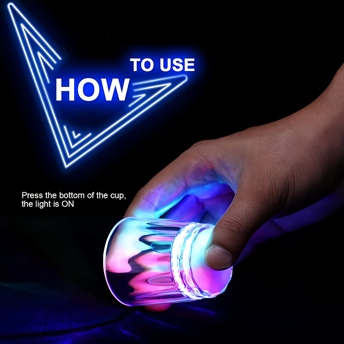LED Light-Up Party Wine Glasses with Color-Changing Mode Wording, Small Cup Sets in 12 or 15-Piece Options for Birthdays, Weddings and Holiday Celebrations