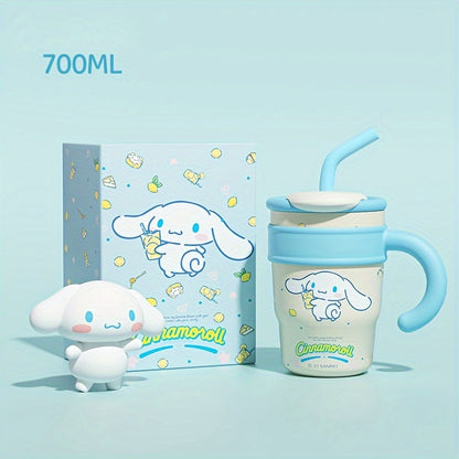 Hello Kitty Insulated Tumbler, Double-Wall 304 Stainless Steel Drinkware with 700ml and 1200ml Options and Named Character Styles for Hot and Cold Beverages
