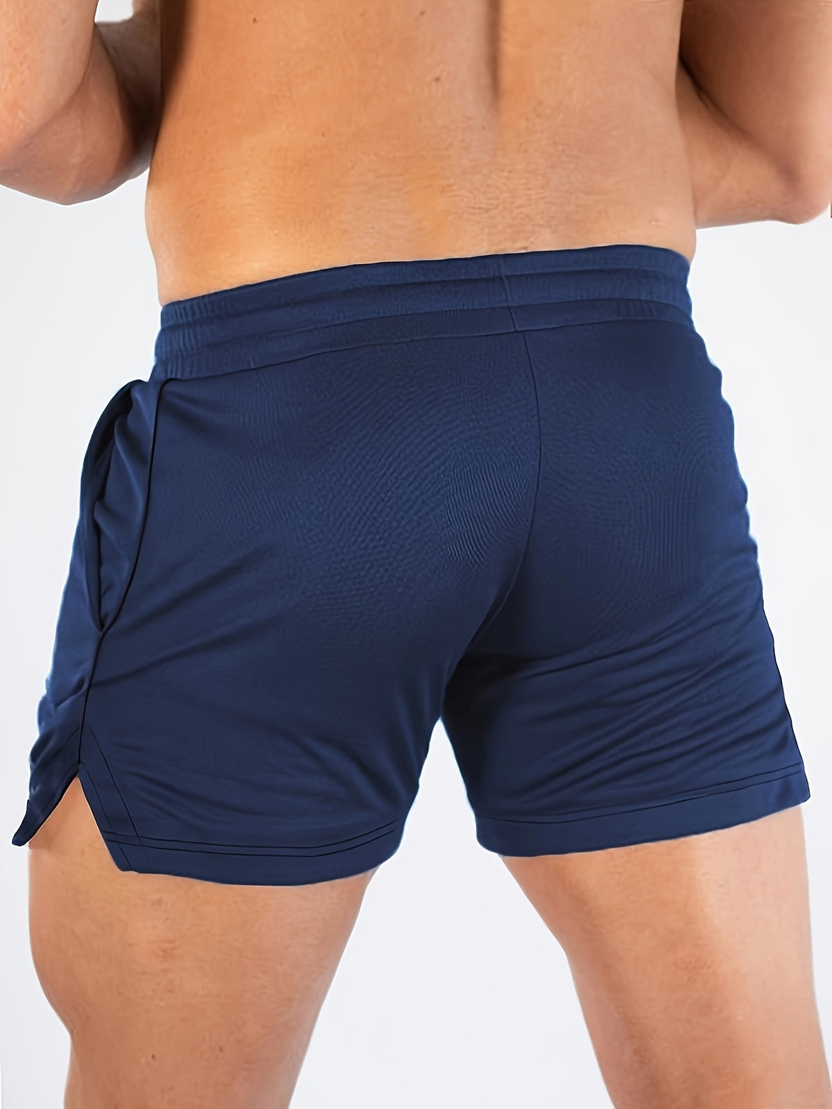Men's Three-Quarter Fitness Shorts with Slim Stretch Styling, Lightweight Workout Pants for Running and Gym Routines in Black, Grey or Olive Green, S–XL