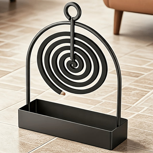 Mosquito Coil Holder in Metal, Single Hanging Coil and Sandalwood Holder for Compatible Refills, Outdoor Camping Setup and Decorative Storage