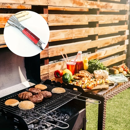 Stainless Steel Food Tongs, Single Kitchen Clip for Bread and Steak Handling, Hot Pot Serving and Barbecue Meal Preparation at Home or Outdoor Cookouts