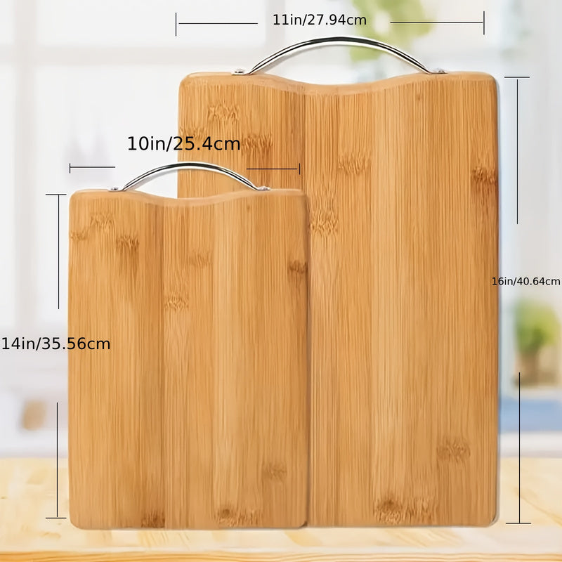 Bamboo Cutting Board for Home Kitchen Food Preparation, Smooth Surface with 8.66 x 12.6 or 11.02 x 15.75 Inch Size Options for Everyday Chopping and Cooking Tasks