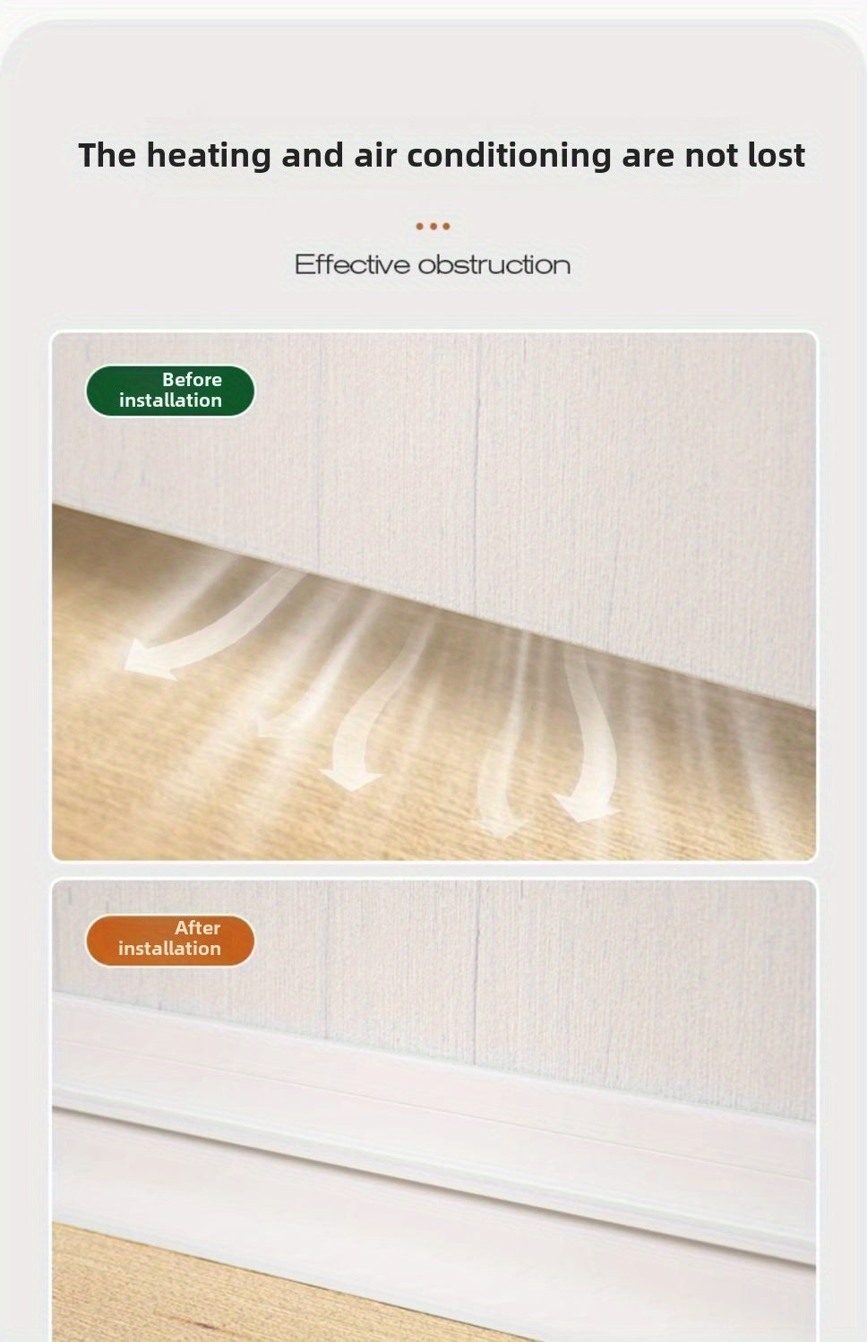Self-Adhesive Door Bottom Seal for Glass and Wood Doors, Weatherstripping in Black, Grey, Brown or White with Single-Piece and Two-Piece Style Options