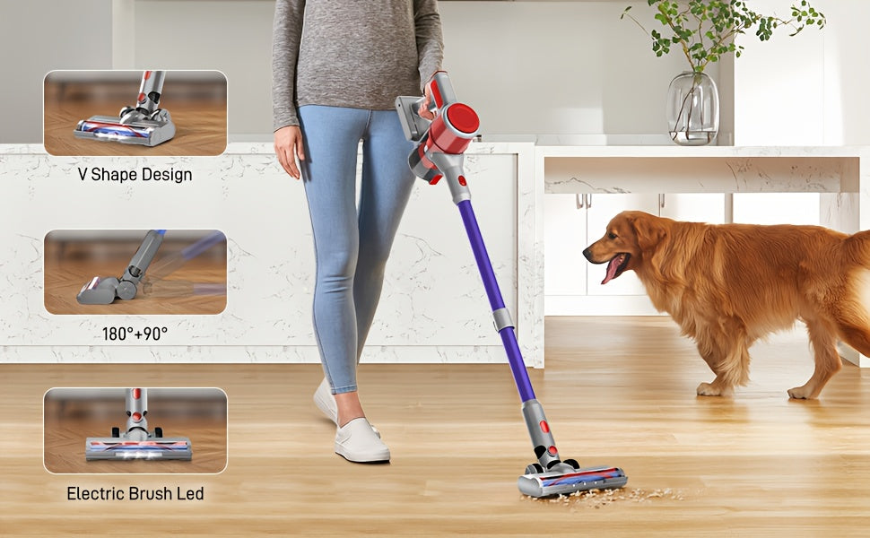 Handheld Vacuum Cleaner Cordless with 70KPa Max Suction, Brushless Motor, 45 Min Runtime, Corded & Cordless Modes, Lightweight for Pet Hair, Carpet, Hard Floor & Car